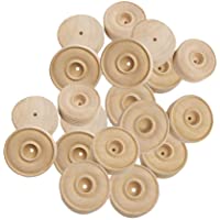 HEALLILY treaded rueda de juguetes de madera hechos a mano divertido ruedas de juguete Manualidades accesorios de…